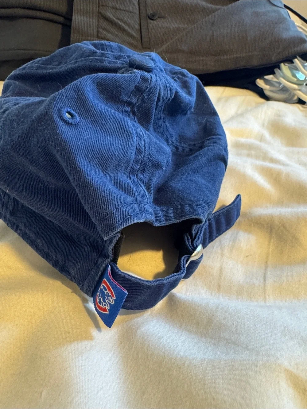 Blue Cubs Baseball Cap with Red 'C' Embroidery